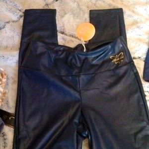 Laila Ali Faux leather pants